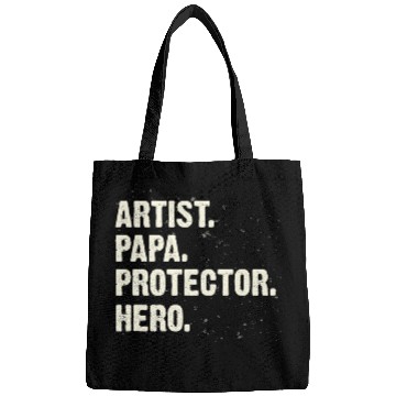Discover Protector Hero Artist Papa Art Dad Profession Superhero Bags