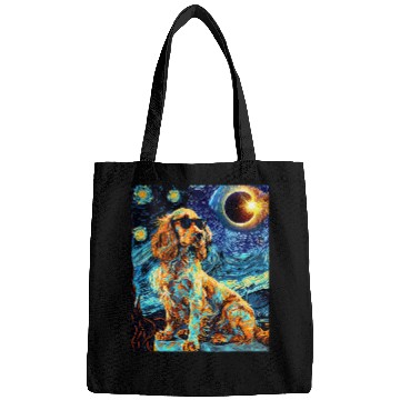 Discover Total Solar Eclipse Welsh Springer Spaniel Dog Bags
