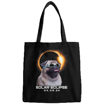 Discover vintages Solar Eclipse Lovely Pug Dog Kawai Animal Lovers Bags