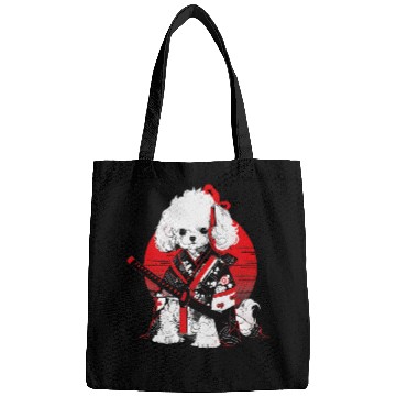 Discover Toy Poodle Dog Ninja Samurai Japanese Transformation Cute Bags