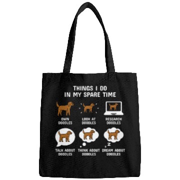 Discover Things I Do In My Spare Time Goldendoodle Dog Bags