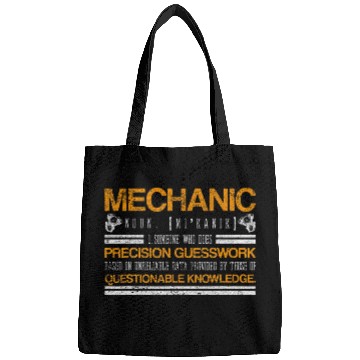 Discover Mechanic Questionable Knowledge Garage Shift Racks Race Car Bags