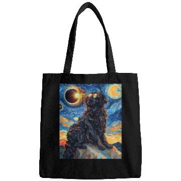 Discover Total Solar Eclipse Landseer Newfoundland Dog 1 Bags