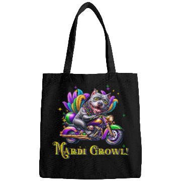 Discover Mardi Gras Pitbull Mardi Growl Crawl Parade Motorcycle Bags