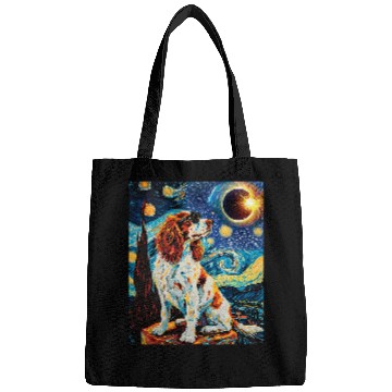 Discover Total Solar Eclipse Welsh Springer Spaniel Dog 4 Bags
