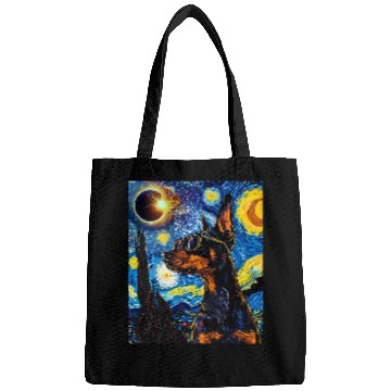 Discover Total Solar Eclipse Doberman Dog Bags