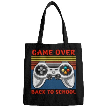 Discover Back to School Funny Controller Game Over Teacher Student Bags