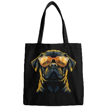 Discover Pug with Sunglasses 3 Bags