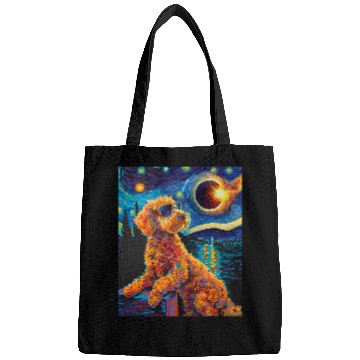 Discover Total Solar Eclipse Goldendoodle Dog Bags