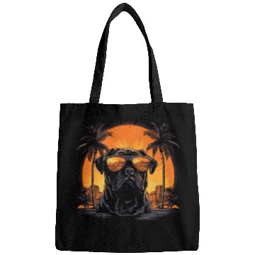 Discover Pug with Sunglasses 2 Bags