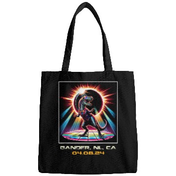Discover TRexs Total Solar Eclipse Gander Newfoundland Canada Bags