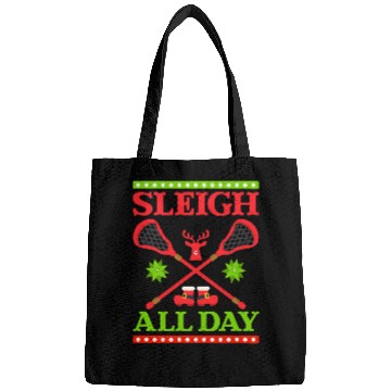 Discover Sleigh All Day Design Christmas Lacrosse Bags