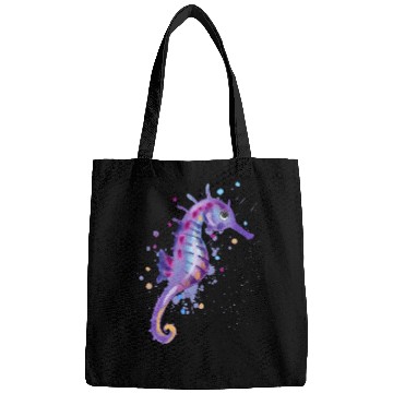 Discover Seahorse Aquarium Beach Bags