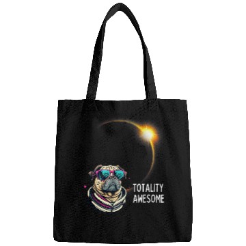 Discover Pug Dog America 2024 Solar Eclipse Totality Accessories 2 Bags