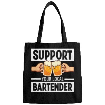 Discover Support Your Local Bartender Pub Party Drinking Beer 21 Bags