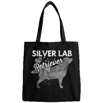 Discover Labrador Lab Dog Shirt Silver Lab Labrador Lover Bags