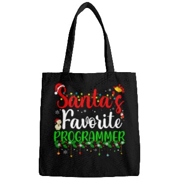 Discover Santas Favorite Programmer Funny xmass Pyjama Christmas 2 Bags