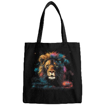 Discover Lion Savannah Nature Paintings Animal kingdom 1 Bags