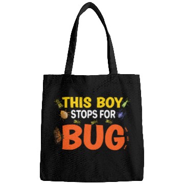 Discover This Boy Stops For Bug Funny Entomology for Entomologist Bags