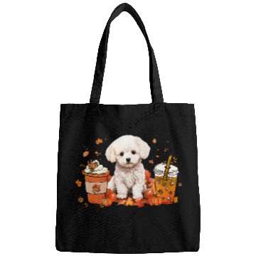 Discover Maltipoo Coffee Warm Cozy Fall Autumn Vibes Thanksgiving Bags