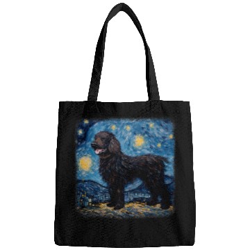 Discover Van gogh Newfoundland in starry night 1 Bags