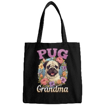 Discover Pug Dog Breed Pet Pug Grandma Bags