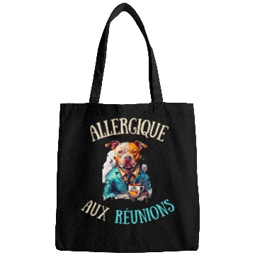 Discover Work Break Coffee Pause Angry Pitbull Monday Morning Humorous Bags