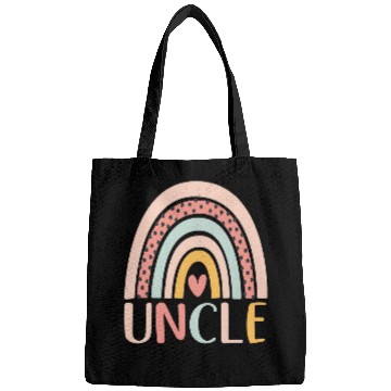 Discover Mens Boho Rainbow Border Retro Art Summer Boho Style Lover Uncle Bags