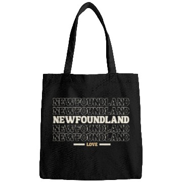 Discover vintages Newfoundland multi line dog lovers Bags