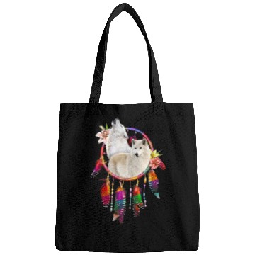 Discover wolfs Dreamcatcher Native American Feather Bags