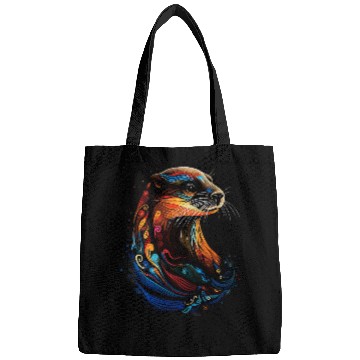 Discover Otter Native American Indian Tribes Art Indigenous Bags