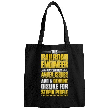 Discover Train Driver Locomotive Anger Issues Railroad Engineer 21 Bags