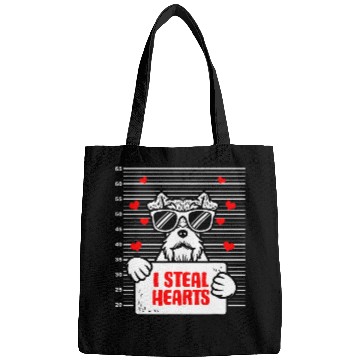 Discover Wire Fox Terrier Valentines Day Dog Lover Wirehaired Terrier Bags