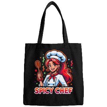 Discover Spicy Chef Redhead Funny Graphic Tees Bags