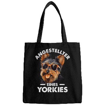 Discover Yorkshire Terrier Employee Funny Saying Dog Bags