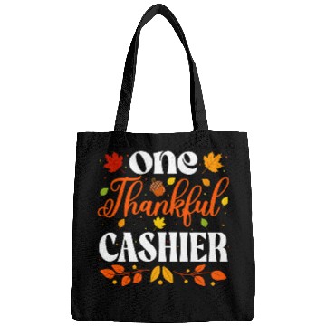 Discover One Thankful Cashier Thanksgiving Cashier Fall Bags