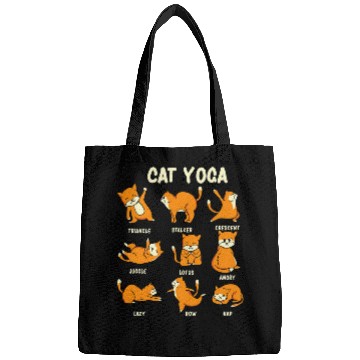 Discover Yoga cats gymnastics kittens Bags