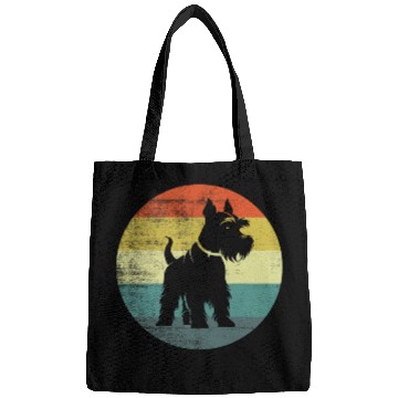Discover Retro Style Miniature Schnauzer Dog Bags