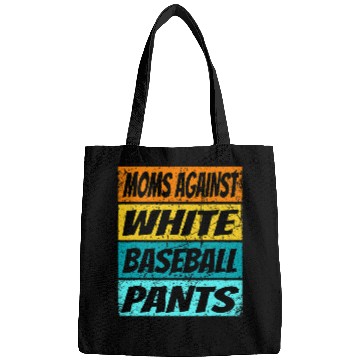 Discover Womens Baseball Moms Against White Baseball Pants Messy Bun Bags