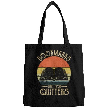 Discover vintages Bookmarks Are For Quitters Reading Librarian Bags
