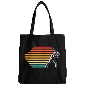Discover Retro Baseball Player Retro Softball Team Bags