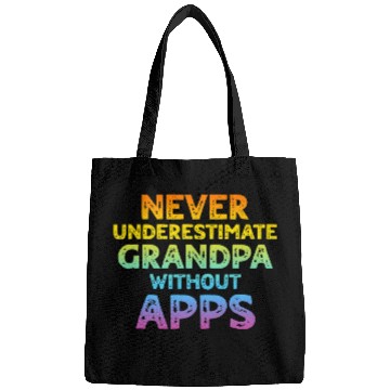 Discover Never Underestimate Grandpa Without Apps Woodworker Handyman Bags