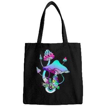 Discover Mushroom Eye Art Goa Psy Trance Bags