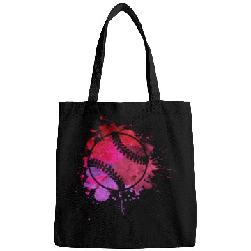 Discover Softball Baseball Paint Splatter uniques Colorful for Teens Bags