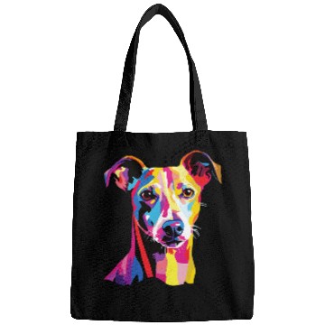 Discover Watercolor Colorful Italian Greyhound Dogs Bags
