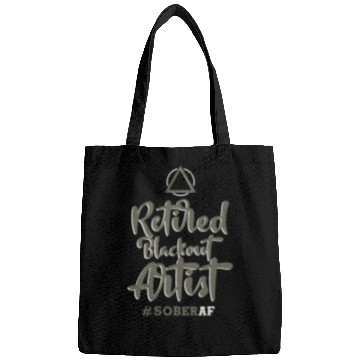 Discover Retired Blackout Artist SOBERAF Sobriety Alcoholism Bags