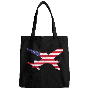 Discover American Flag Airplane Stars And Stripes Student Pilots Bags