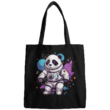 Discover Panda Astronaut Floating Through Outer Space Pandas 2 Bags