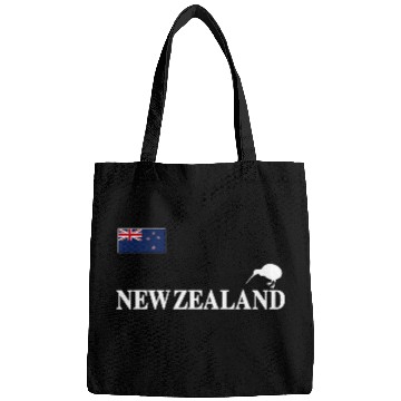 Discover New Zealand Flag Kiwi Rugby Soccer Football Basketball Cheer Gift Bags
