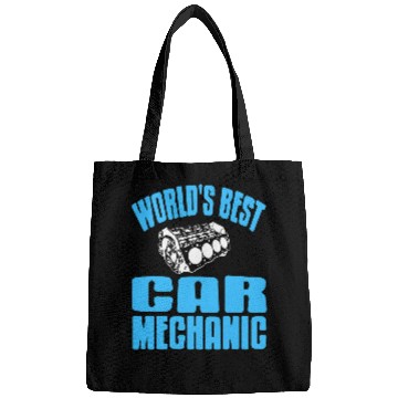 Discover Worlds bests Car Mechanic Retro Funny Mechanic Present Bags